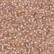 Miyuki rocailles kralen 11/0 - Silver lined light blush 11-23